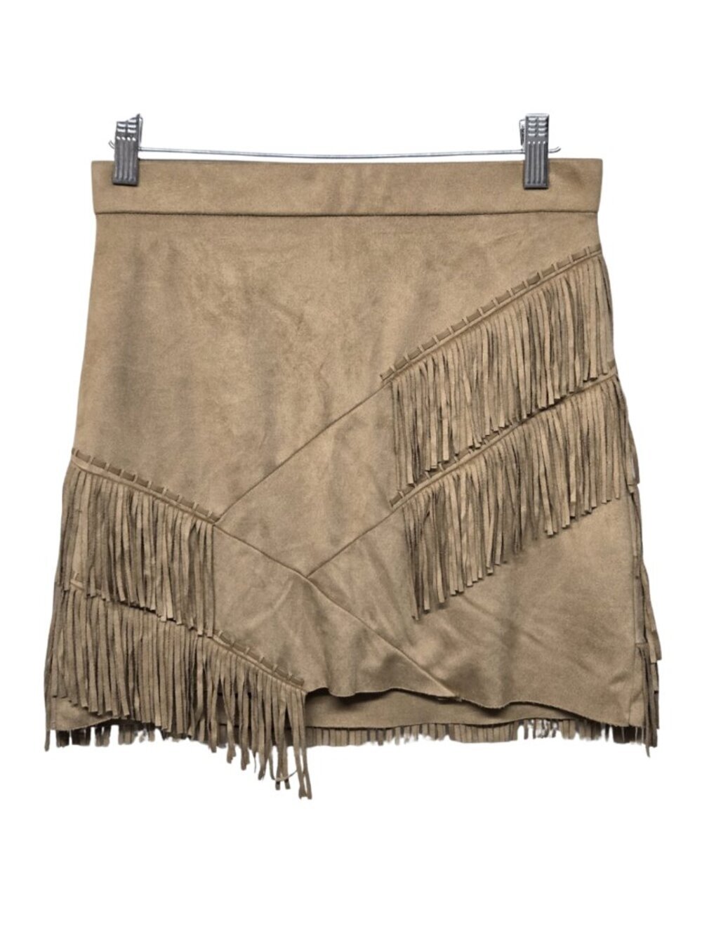 Guess Faux Suede Fringe Skirt Size S Western Rodeo Coastal Cowgirl